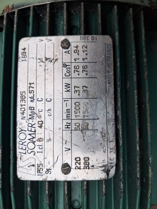 Okazja motoreduktor 0.37kw 42obr