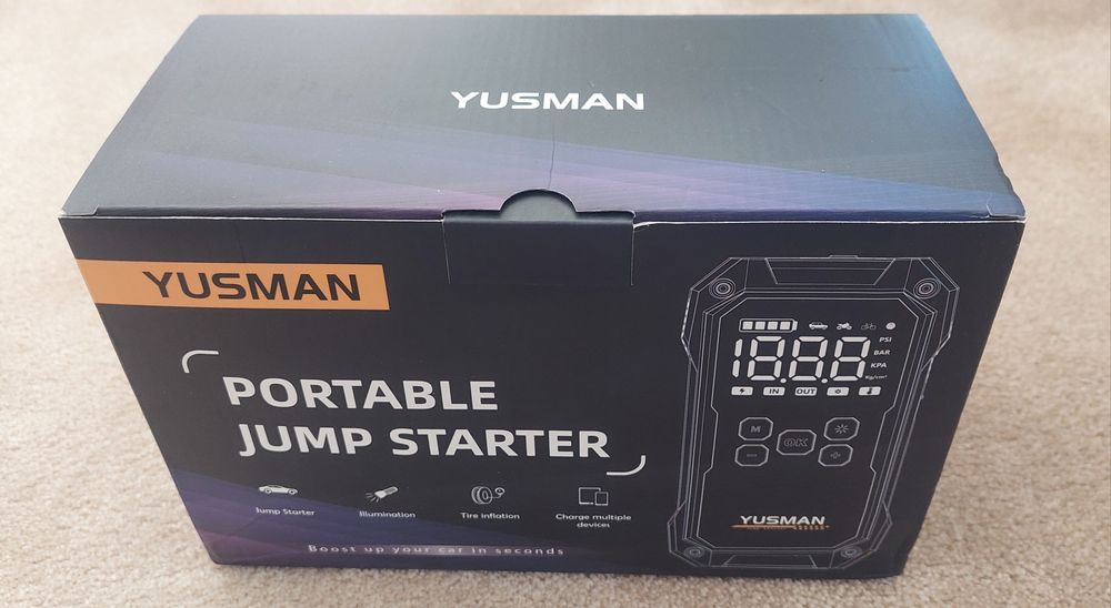 Jump Starter com compressor de ar -  NOVO