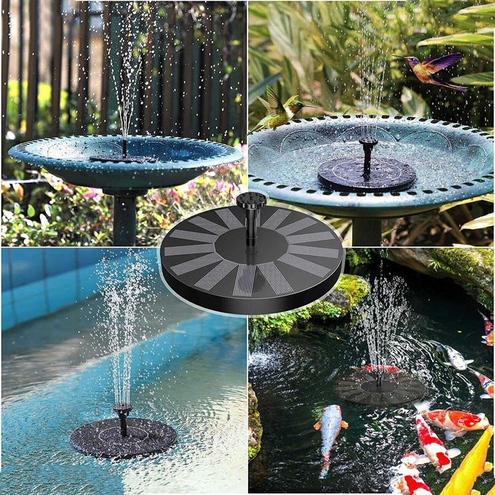 solarna fontanna, pompa do stawu, pływająca fontanna 6 stylów fontanny