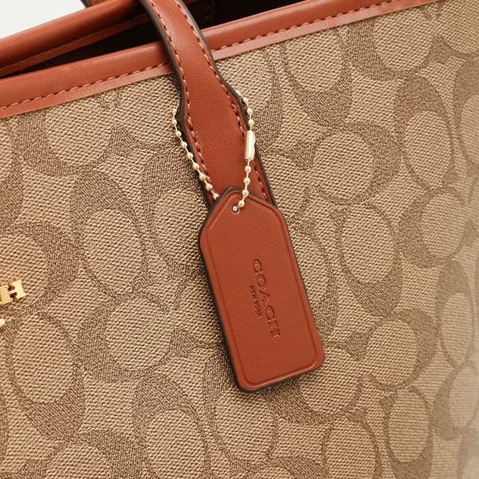 Жіноча сумка COACH Crossbody Tote Bag / Сумка Коач / жіноча мокко сумочка Коуч