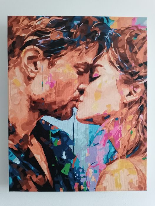 Obraz malowany ręcznie farbami akrylowymi