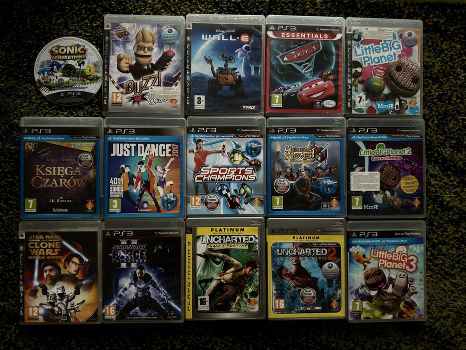 Konsola Sony Playstation 3 | 2x Dualshock 2x kontroler Move, dużo gier