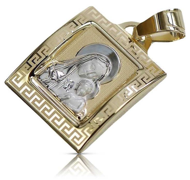 Złoty medalik Matka Boska 14k 585 zawieszka Bozia pm001yw Wrocław