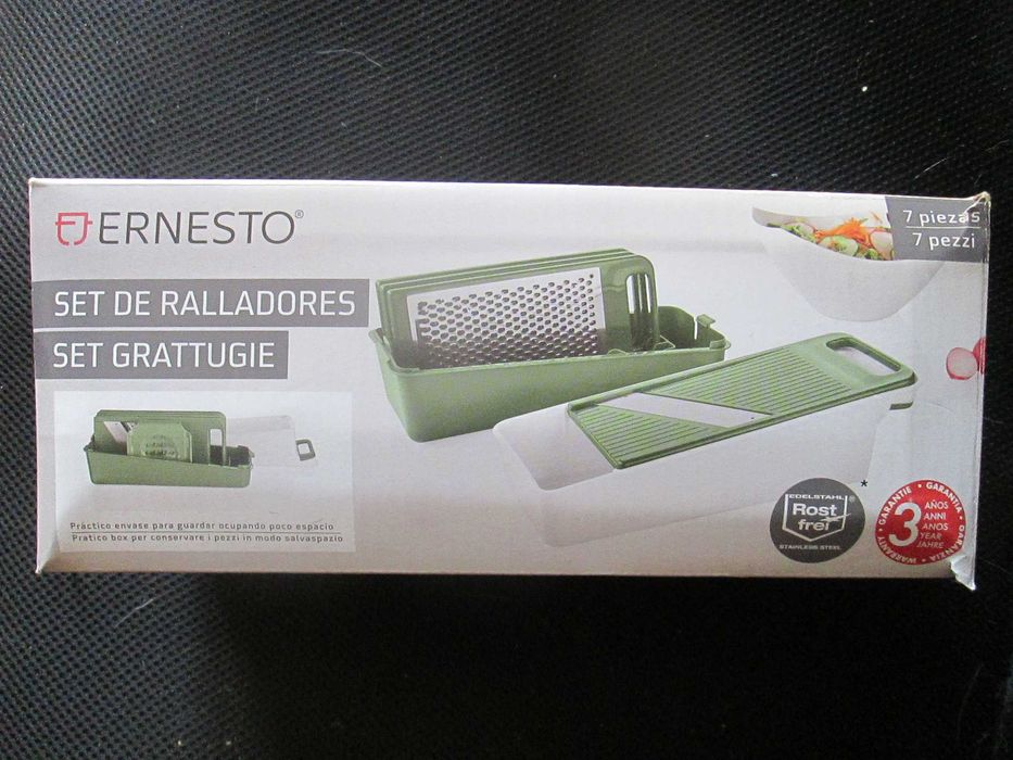 Ralador Multiúsos com Lâminas em aço inoxidável, novo, na embalagem