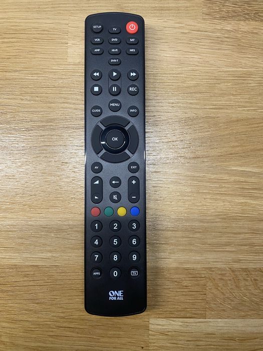 pilot uniwersalny 8w1 one for all contour 8 urc 1280 tv sat dvd czarny