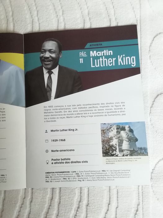 Fascículo n° 3 "30 figuras inspiradoras do nosso tempo", novo