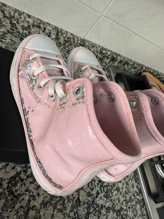 All Star Converse rosa e glitter - Tamanho 33