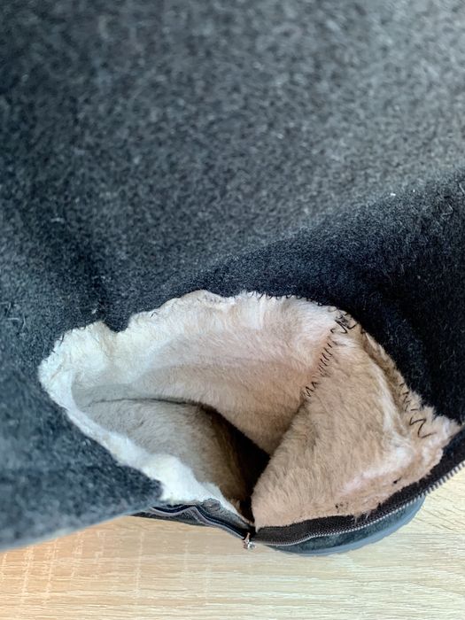 Зимові чоботи 36 р. - натуральний замш