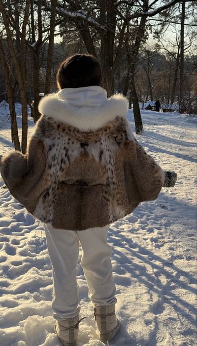 Шуба рысь кимоно  не норка норковая  летучая мышь