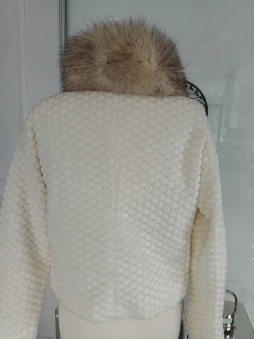 Armani kurtka sztuczne futro elegancka