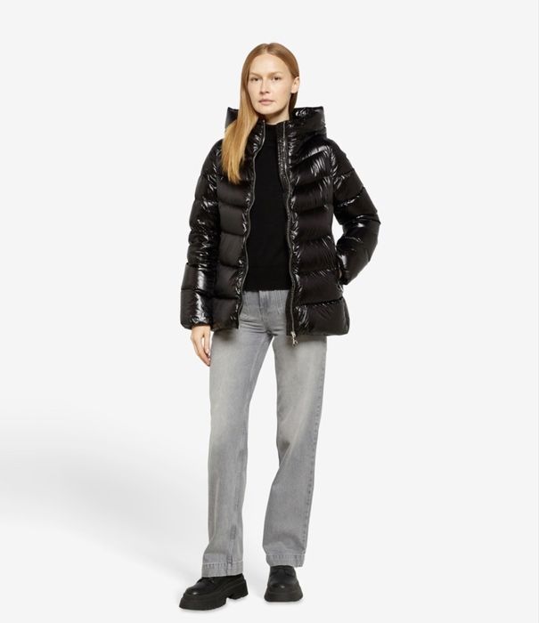 Жіночий пуховик ADD, люксова жіноча тепла зимова пухова куртка,пальто