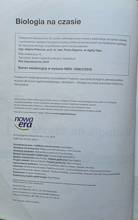 Biologia na czasie 1