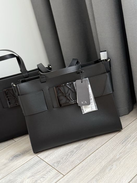 Сумка шоппер Armani Exchange чорна