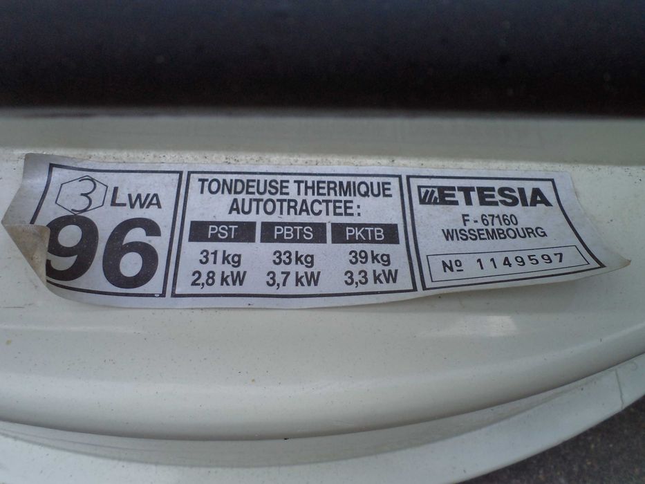 Kosiarka spalinowa Etesia Briggs&Stratton napęd WYSYŁAM