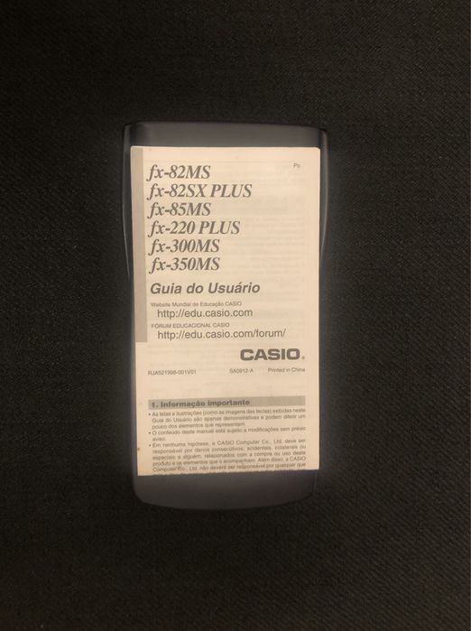 Calculadora científica Casio fx‑82MS – ótima para escola