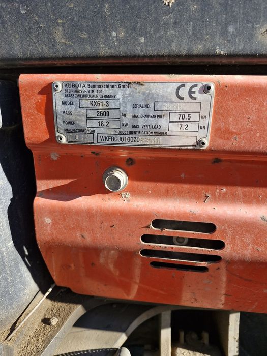 Mini koparka Kubota KX61-3