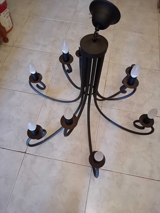 Candeeiro ferro forjado