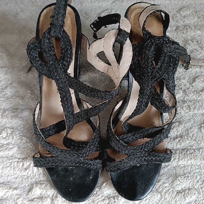 Buty czarne damskie włoskie - rozm.40
