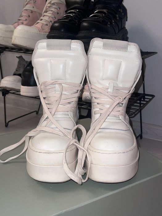 Rick Owens Geobasket Double Bumper Milk White