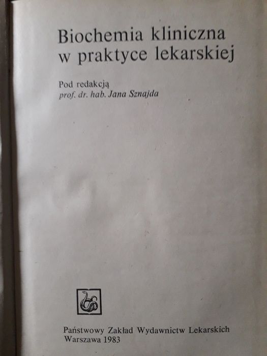 Biochemia kliniczna w praktyce lekarskiej