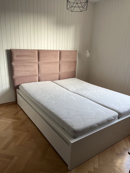 Łóżko MALM 4 pojemniki białe IKEA +zagłówek za darmo