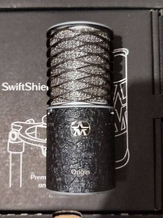 Aston origin black plus akcesoria mikrofon pojemnościowy studyjny