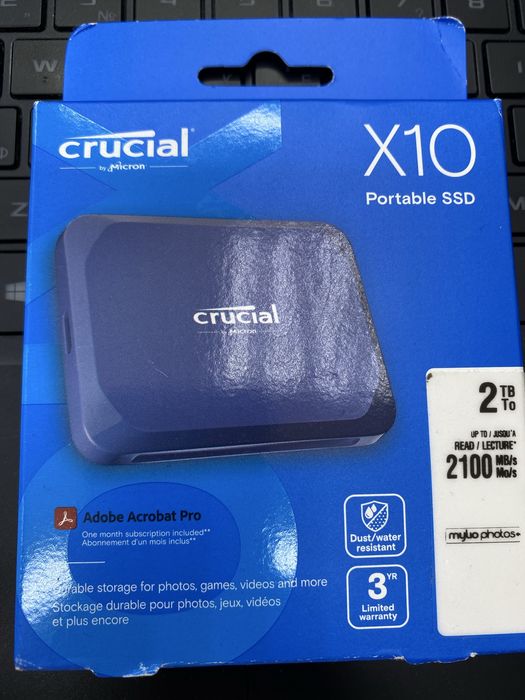 Зовнійшгій ssd Crucial X10 2tb