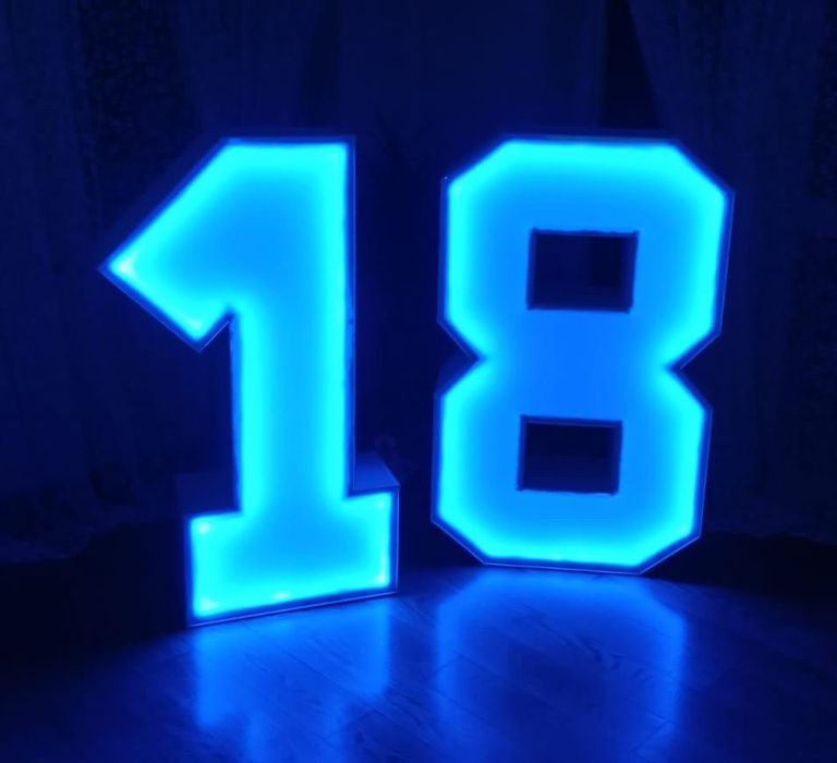 Napis podświetlany 18