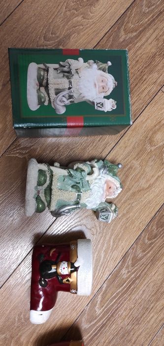 Санта Клаус чобіток новорічний дзвоник