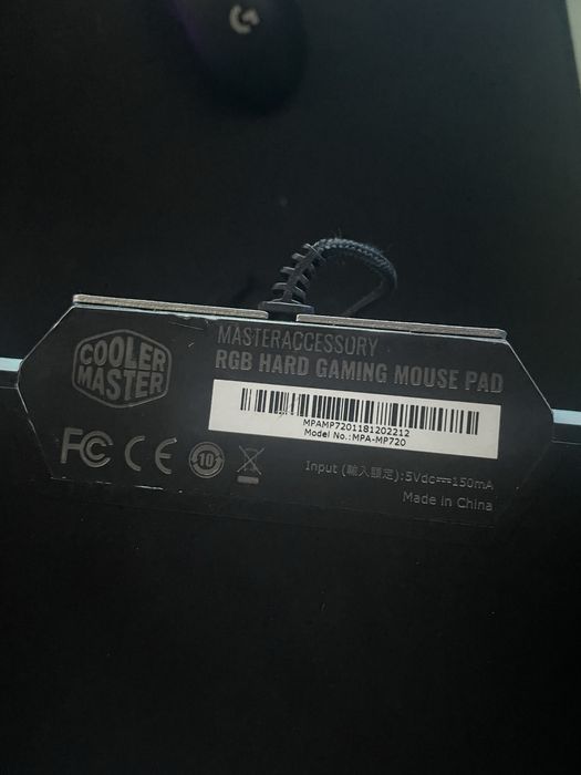 RGB Hard Gaming Mouse Pad CoolerMaster