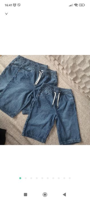 Джинсові шорти 146/152 , легкі