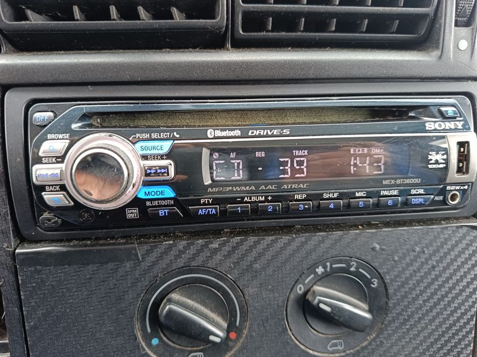 Radio Sony CD MEX BT3600U Bluetooth USB