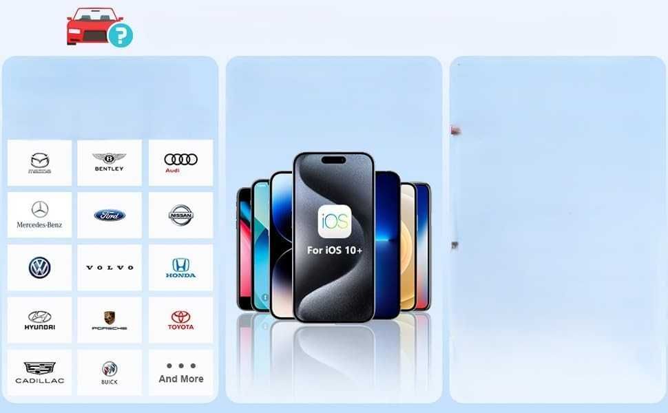 Adapter Moduł Bezprzewodowy 2w1 CarPlay Android Auto Dongle 5GHz