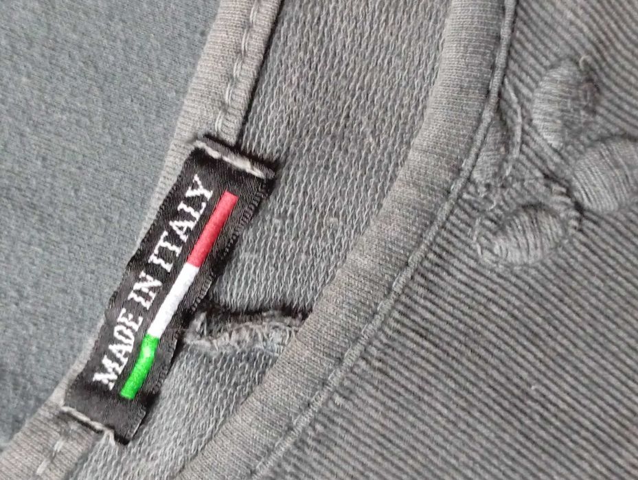 Sukienka "MADE IN ITALY"  a'la bombka, w zgaszonej zieleni.
