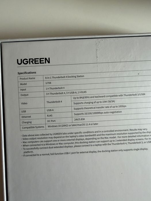 Stacja dokująca Ugreen Thunderbolt 4 Revodok Max nowa