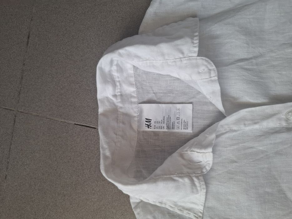 Рубашка льняная удлиненная H&M разм.XS