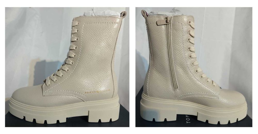 Tommy Hilfiger botas com atacadores Tam 37