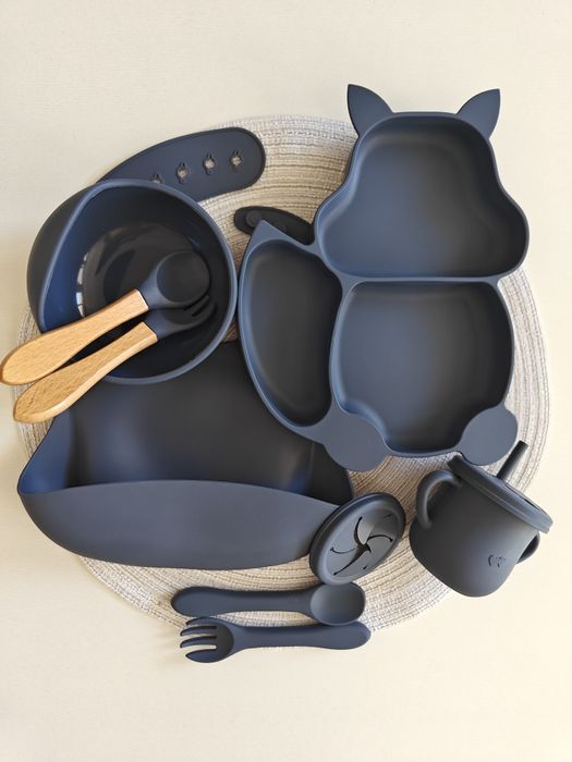 Дитячий силіконовий посуд 9 в 1