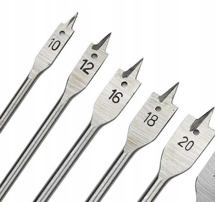 Zestaw wiereł piórowych 10-25mm 6szt wiertła do drewna wiertła piórowe