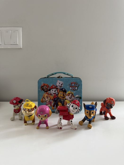 Conjunto Figuras Patrulha Pata com Lancheira Metálica