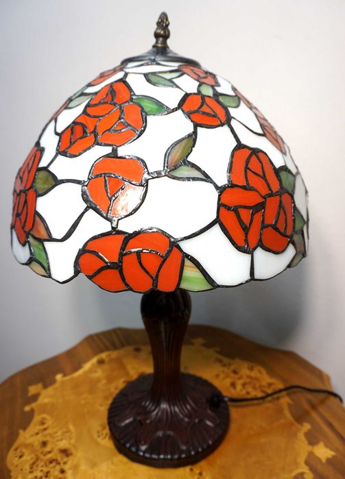 Lampa Witrażowa Styl Tiffany róże !!