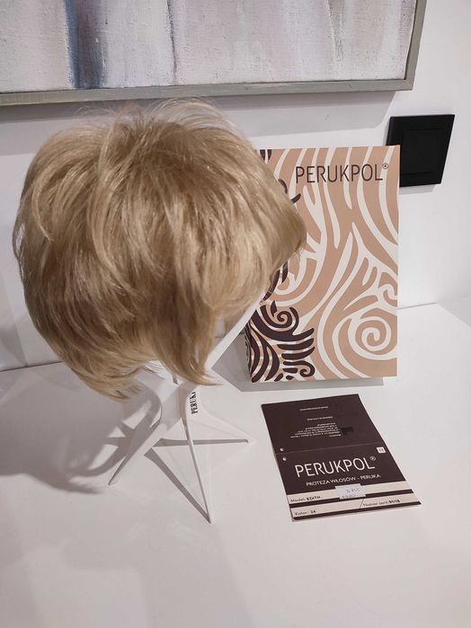 Proteza włosów peruka Perukpol krótkie włosy blond Edith