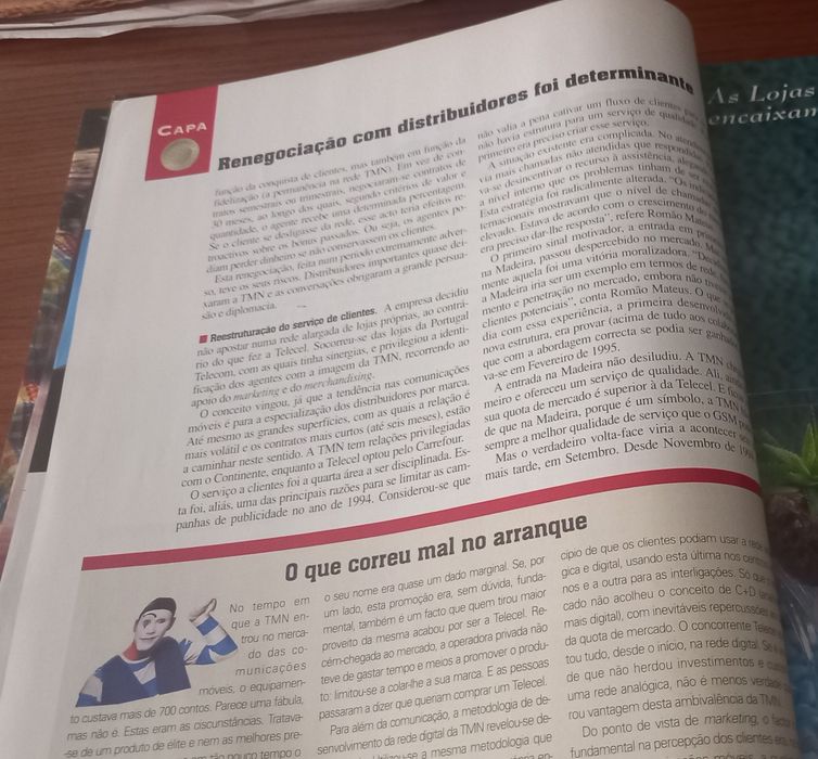 Mimo da TMN em 1997 na capa da revista Exame