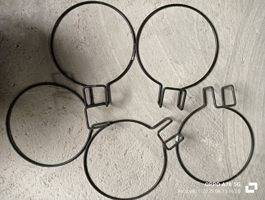 5 suportes de vasos para varanda