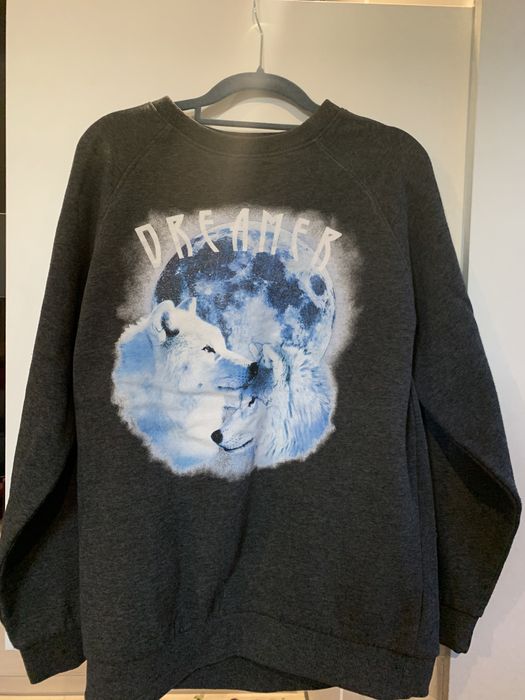 Bluza bez kaptura z wilkami