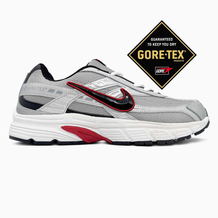 Мужские кроссовки Nike Initiator Silver/Red Gore-Tex. Размеры 40-45