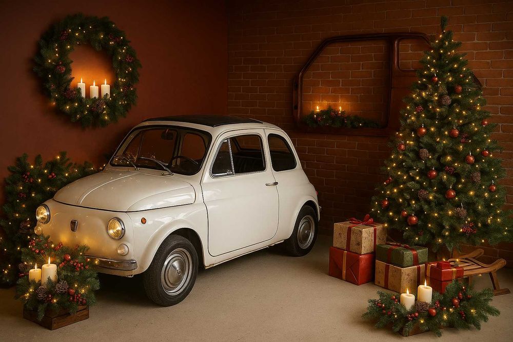 Fiat 500-Auto do ślubu, filmu, na sesje świąteczne, SAMBA klasyki