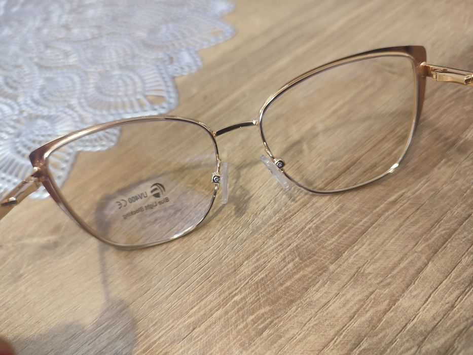 Oprawki/okulary kolor złoty nowe