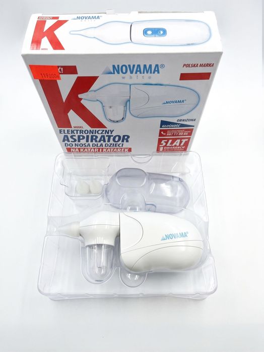 Aspirator do nosa dla dzieci NOVAMA White (NOWY)