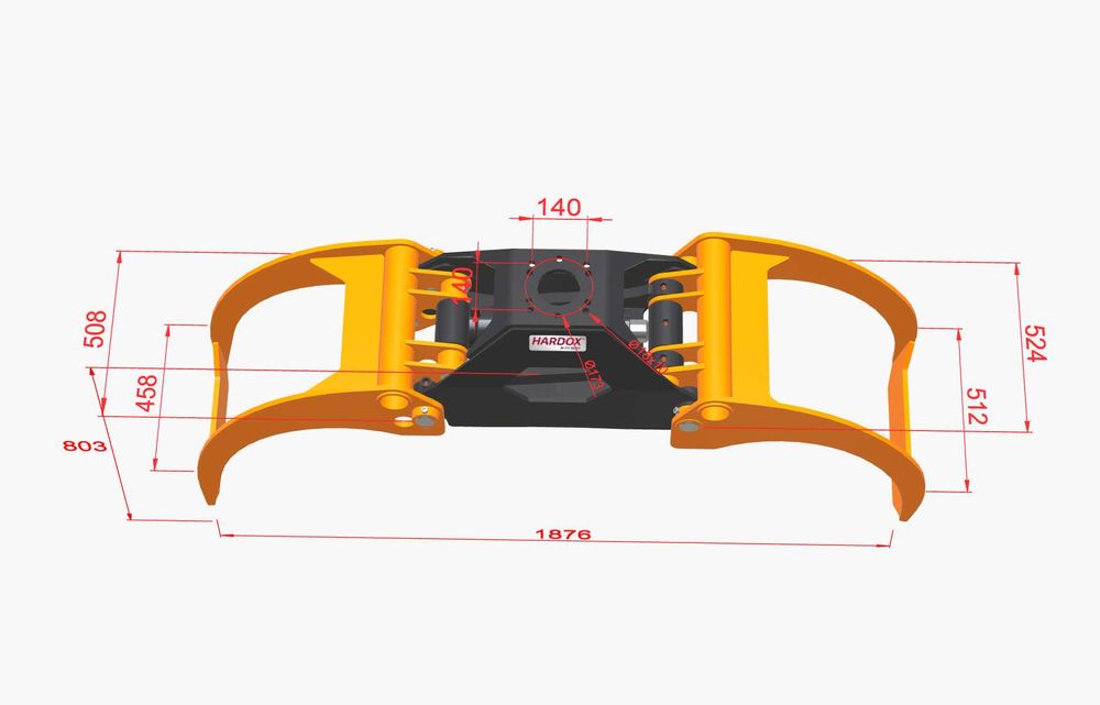 Chwytak BMF do Drzewa 0.37 | Rozpiętość 1.87m |